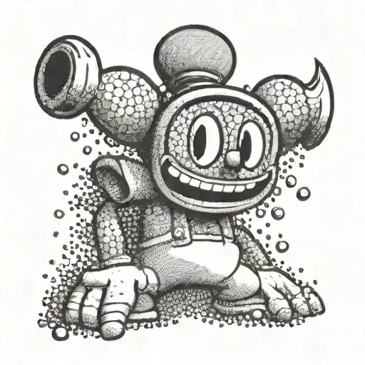 Cuphead Cartoon Character Playing