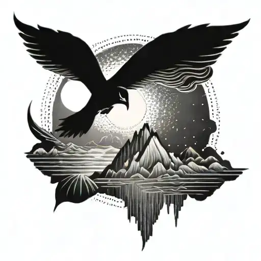 Annubis Guerrero With Sunrise Background