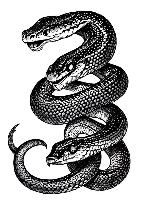 Snake Surrounds The Forearm