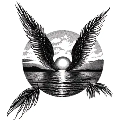 Sunset In The Background