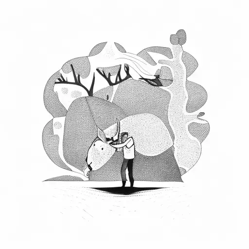 Gold Miner Lying Next To A Tree Whisking Away In Time With His Trusty Donkey Kneeling Next To Him