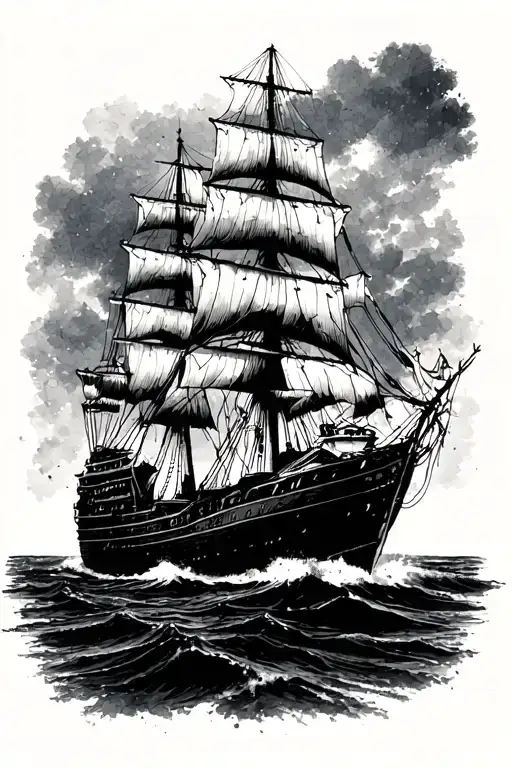 Ship Sailing Towards