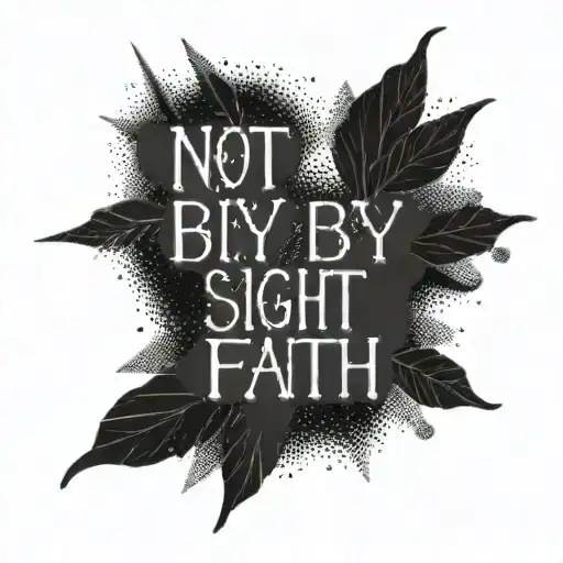 Not By Sight By Faith Hope Love