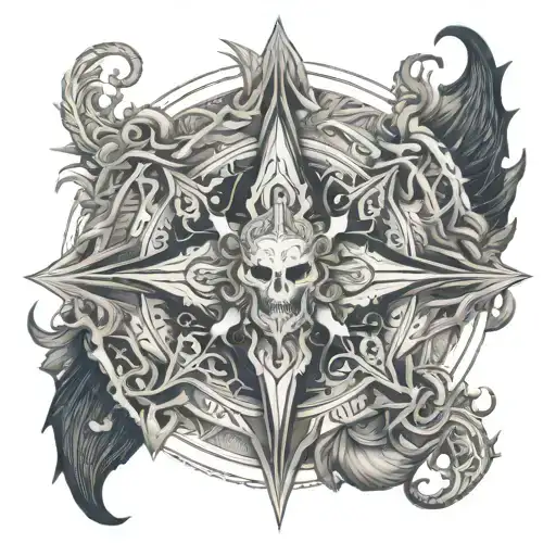 Design A Mystical Diablo-themed Mandala Incorporating Symbols And Imagery From The Game