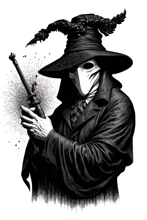 Plague Doctor Holding