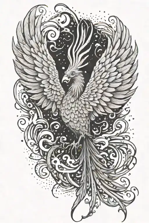 Phoenix Rising From Ashes