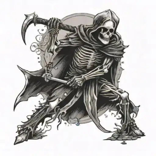 Skeleton Executioner With Executioner's Ax