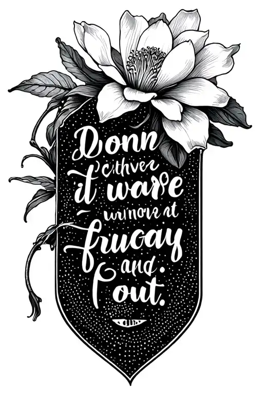 Magnolia Flower Pedal Falling Off Quote
