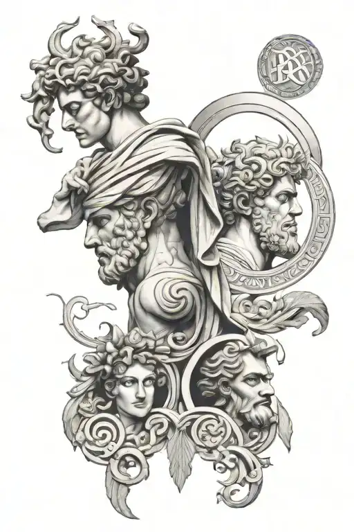 Ancient Greek Gods With Monograms