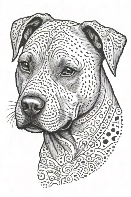 Chien Staffy Puppy And White