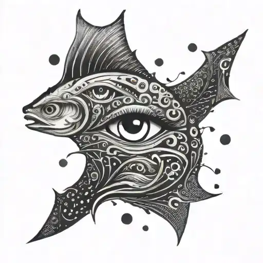 An Abstract Interpretation Of The Sea With Eyes Representing Different Emotions