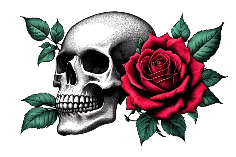 Skull And Roses