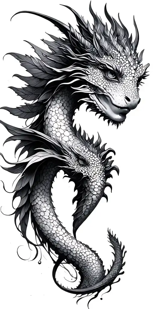 Fairies Dragon Feminine Sleeve Inspired Tattoo Featuring