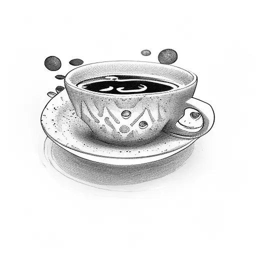 People Drinking Coffee And Sitting Around A Table