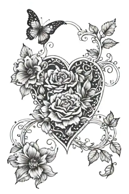 Leo And Bull Heart Infinity Flowers