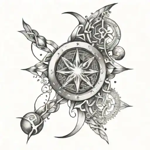 Astrology Symbols Intertwined