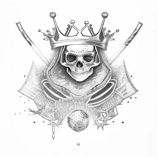 Hockey Stick And Crown