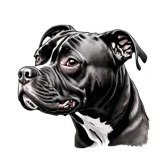 Pitbul With Surrounded