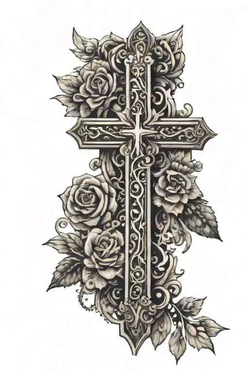 Cross With Names Bryce And Michelle