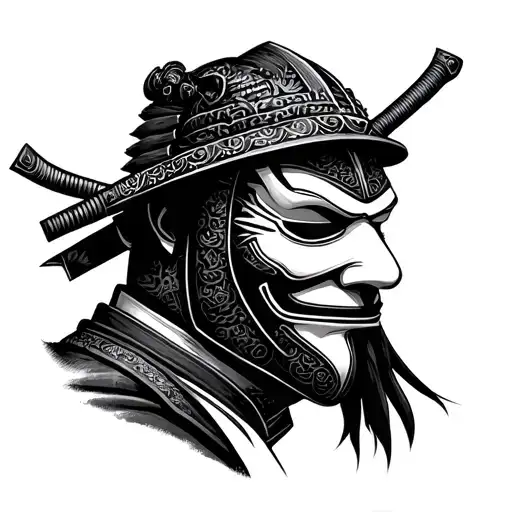 Samurai Upstairs In The Ghostface Mask