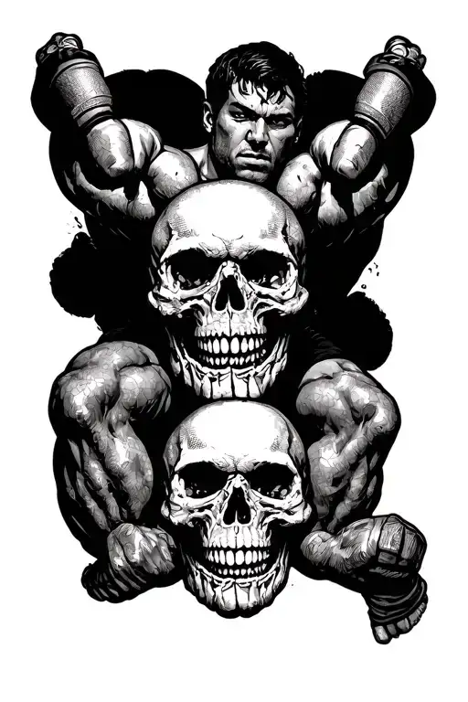 Wrestling And Skulls