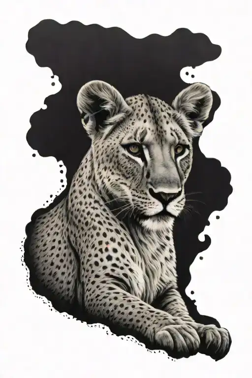 Baby Protective Lioness