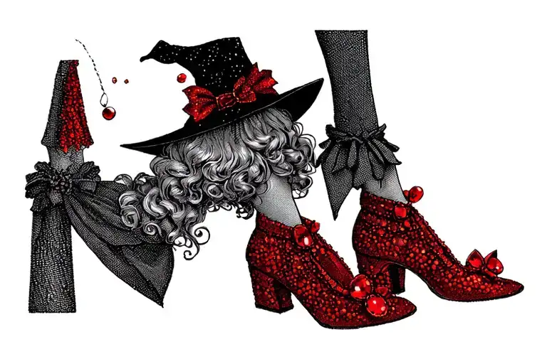 Dorothy And The Witch With Ruby Red Shoes