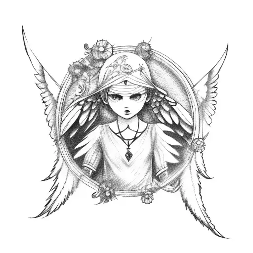 Dreamcatcher With Angel Wings