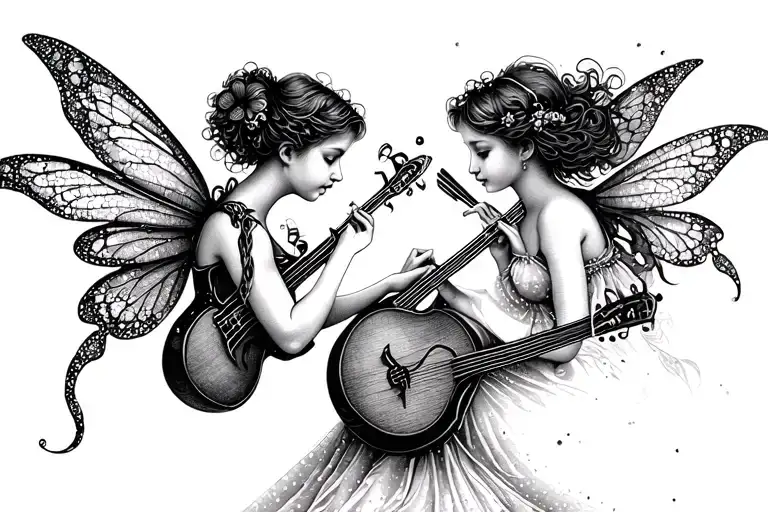 Fairies Playing Musical Instruments