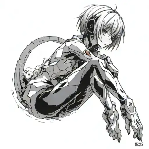 Rei Ayanami End Of Evangelion Holding Small Black Hole