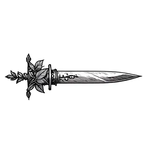 Cover Up Hose Surrounding The Dagger And Mariushaans Leaves