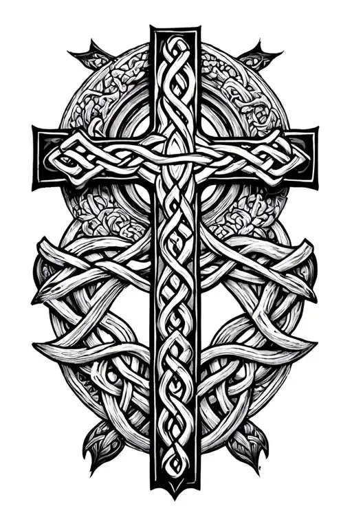 Celtic Cross Intertwined