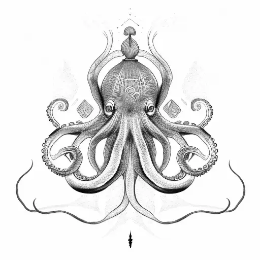 Octopus With Trident
