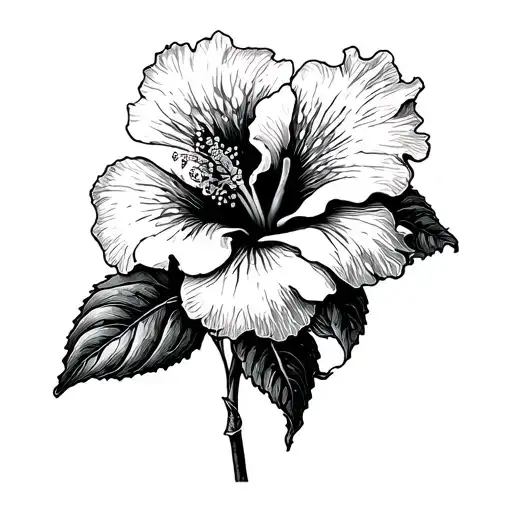 Hibiscus Flower Intertwined