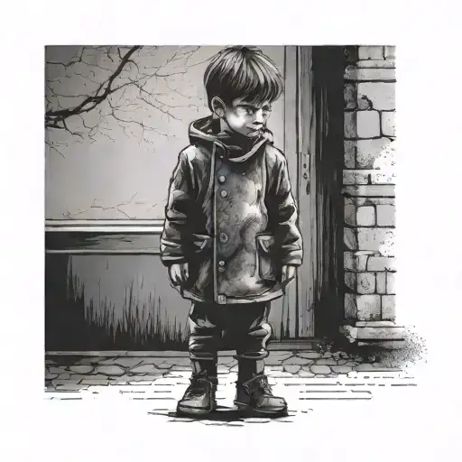 Child Standing Guard