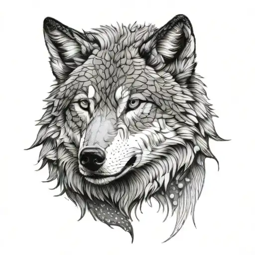 Femail Wolf Standing