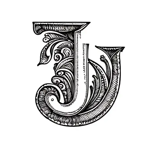 Ornamental Letter J
