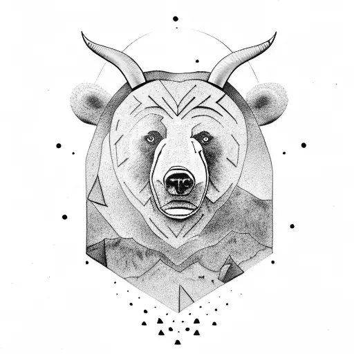 Bear Fighting A Bull