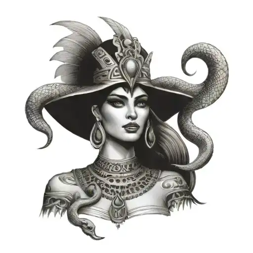 Cleopatra Costume With Snakes