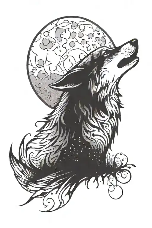 Wolf Howling At The Moon