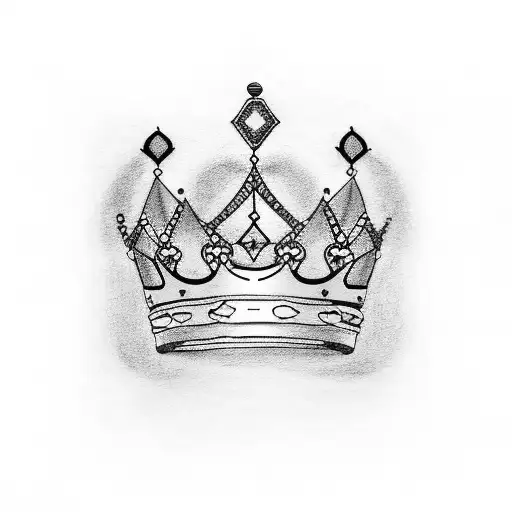 A Minimalist Tattoo Of A Crown With Lmtr Incorporated Into The Design The Letters Lmtr Incorporated