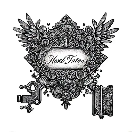 An Intricate Hotel Key Design With Elements Representing Different Countries You've Visited