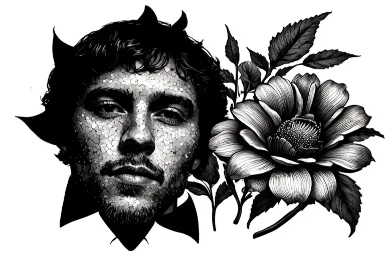 Dave With Flowers