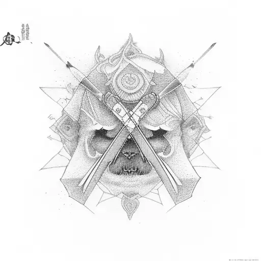 Katana And Red Thread Of Fate