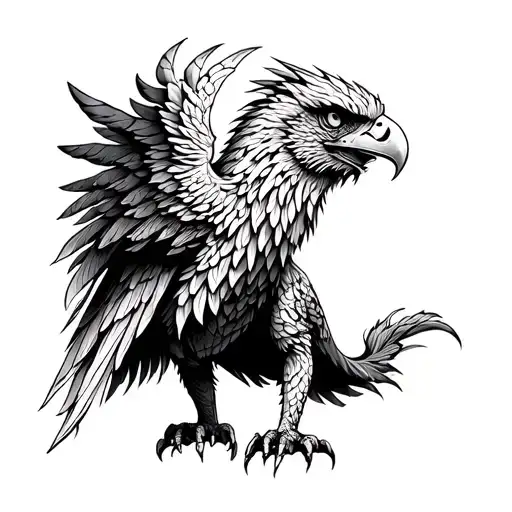 Gryphon Symbolizing Strength