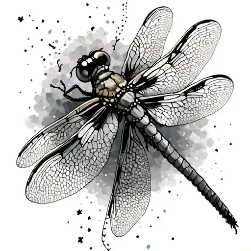 Dragonfly Flying Dying