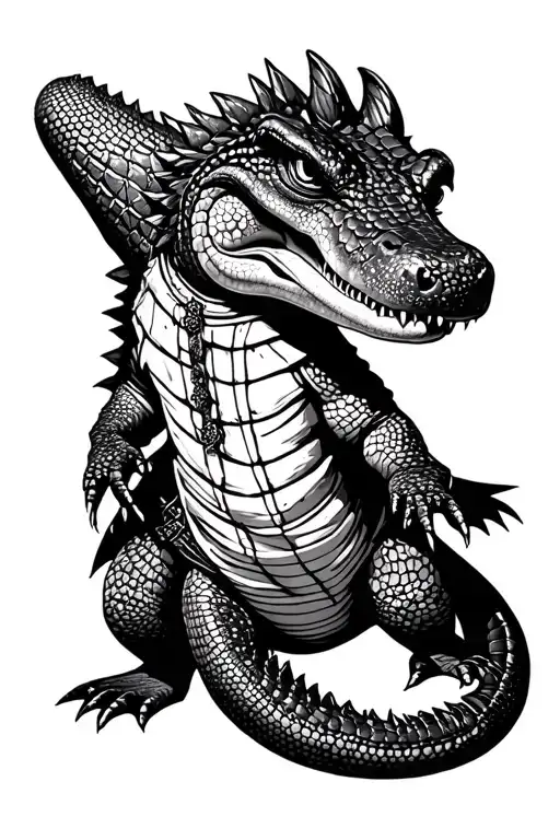 Samurai Alligator Full Body