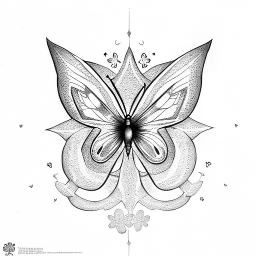 Irish Clover With Butterfly