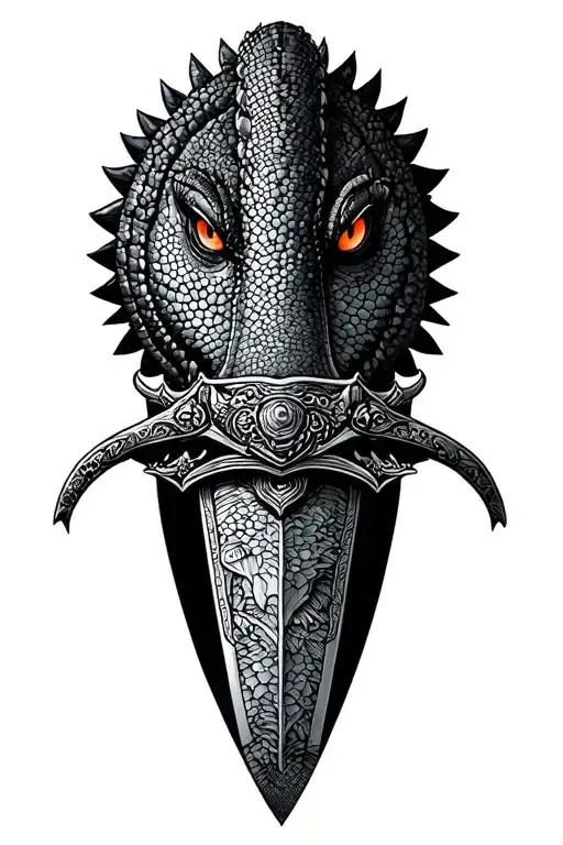 Alligator Samurai Sword