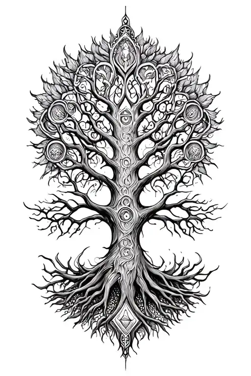 Yggdrasil Old Norse Style Design
